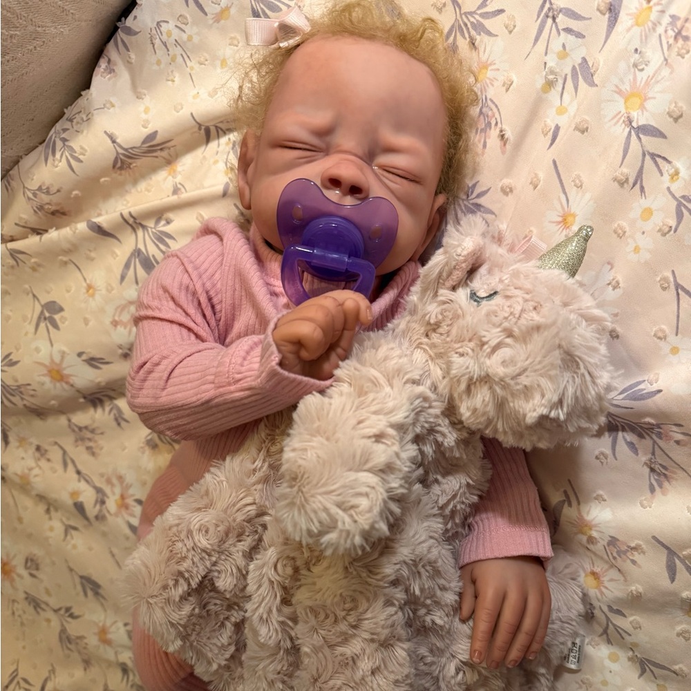 Josie Reborn baby doll 18” custom done